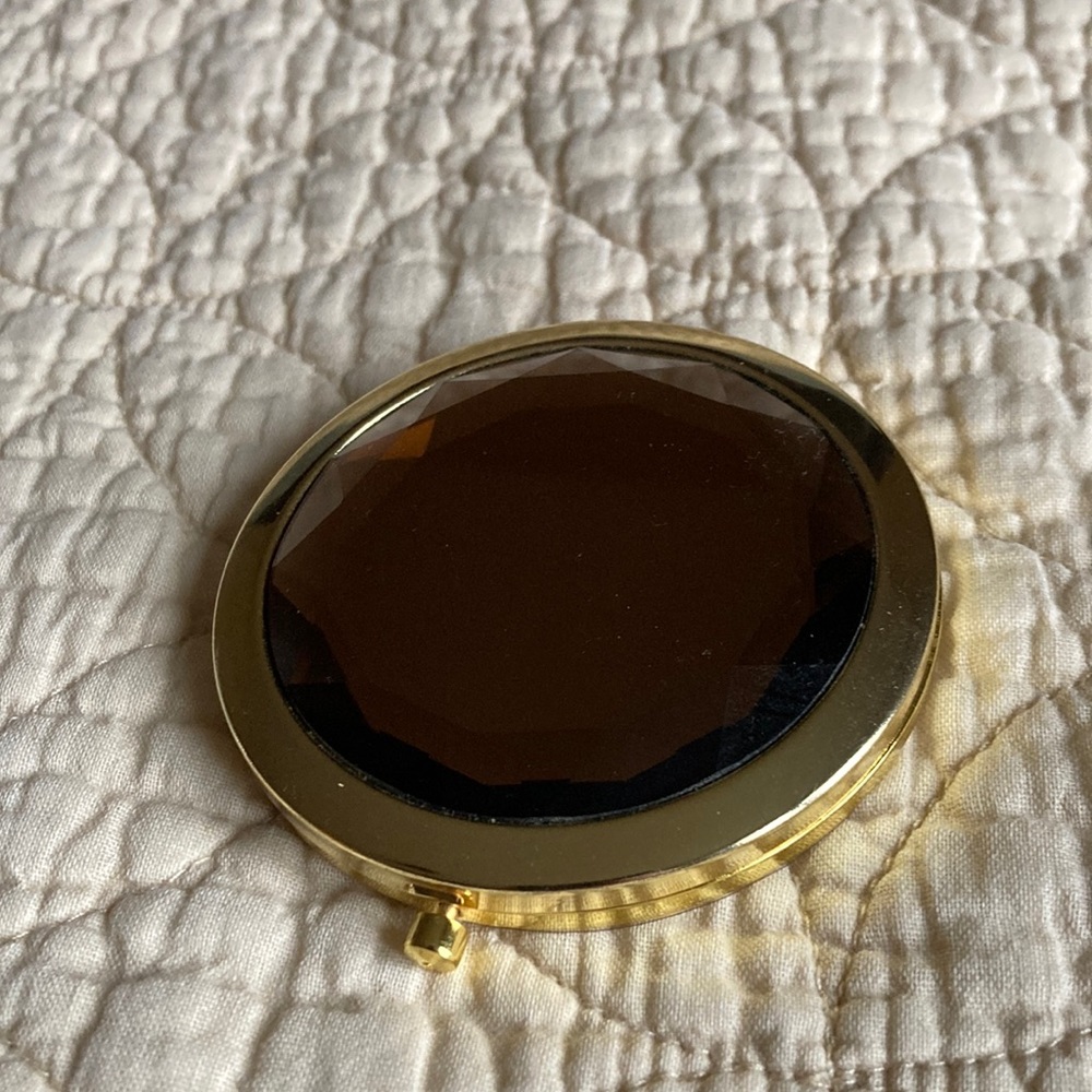 Rare & Beautiful Carolee Bronze Purse Mirror
